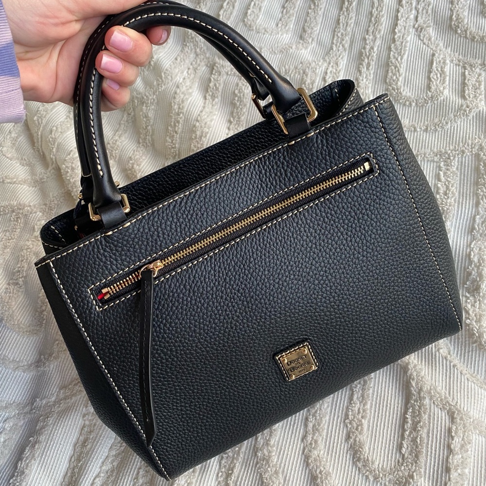 Dooney and Bourke Pebble Grain Small Zip Satchel